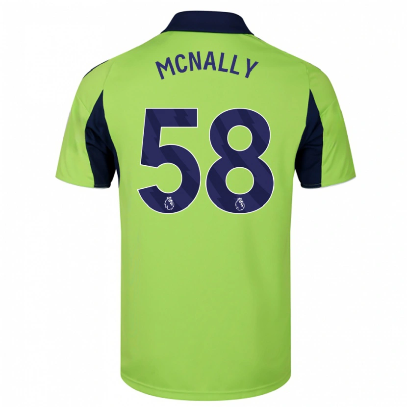 Danxen Kinder Alfie Mcnally #58 Grün Marineblau Weiß Auswärtstrikot Trikot 2025/26 T-Shirt Österreich