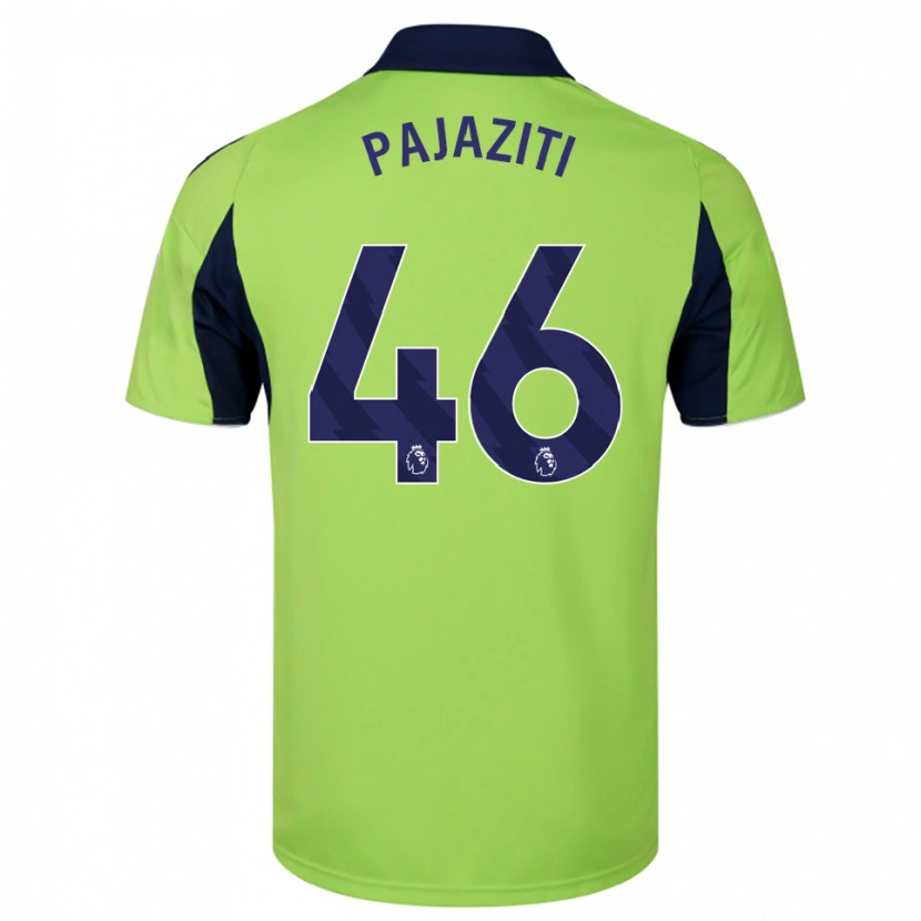 Danxen Kinder Adrion Pajaziti #46 Grün Marineblau Weiß Auswärtstrikot Trikot 2025/26 T-Shirt Österreich