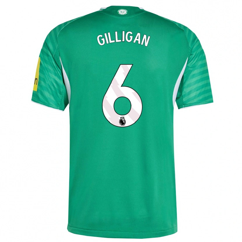Danxen Kinder Luke Gilligan #6 Grün Weiß Auswärtstrikot Trikot 2025/26 T-Shirt Österreich