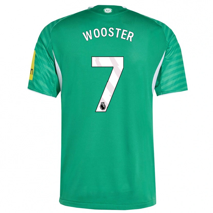 Danxen Kinder Kacey Wooster #7 Grün Weiß Auswärtstrikot Trikot 2025/26 T-Shirt Österreich