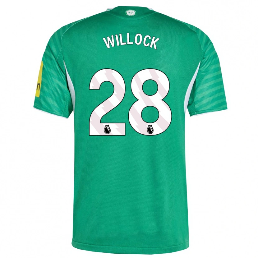 Danxen Kinder Joe Willock #28 Grün Weiß Auswärtstrikot Trikot 2025/26 T-Shirt Österreich