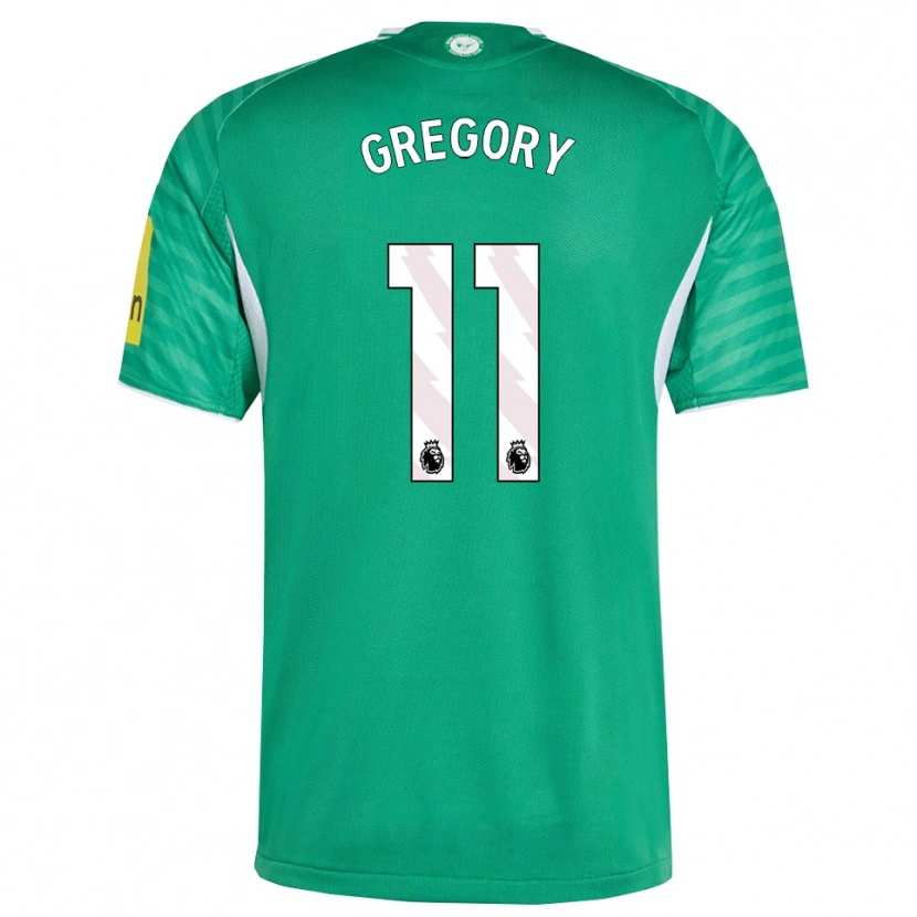 Danxen Kinder Freya Gregory #11 Grün Weiß Auswärtstrikot Trikot 2025/26 T-Shirt Österreich