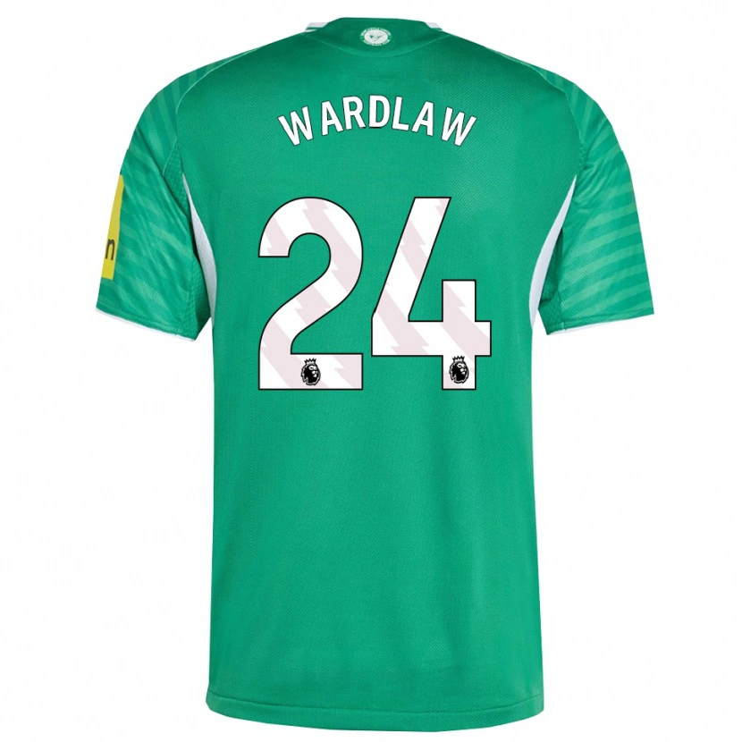 Danxen Kinder Charlotte Wardlaw #24 Grün Weiß Auswärtstrikot Trikot 2025/26 T-Shirt Österreich