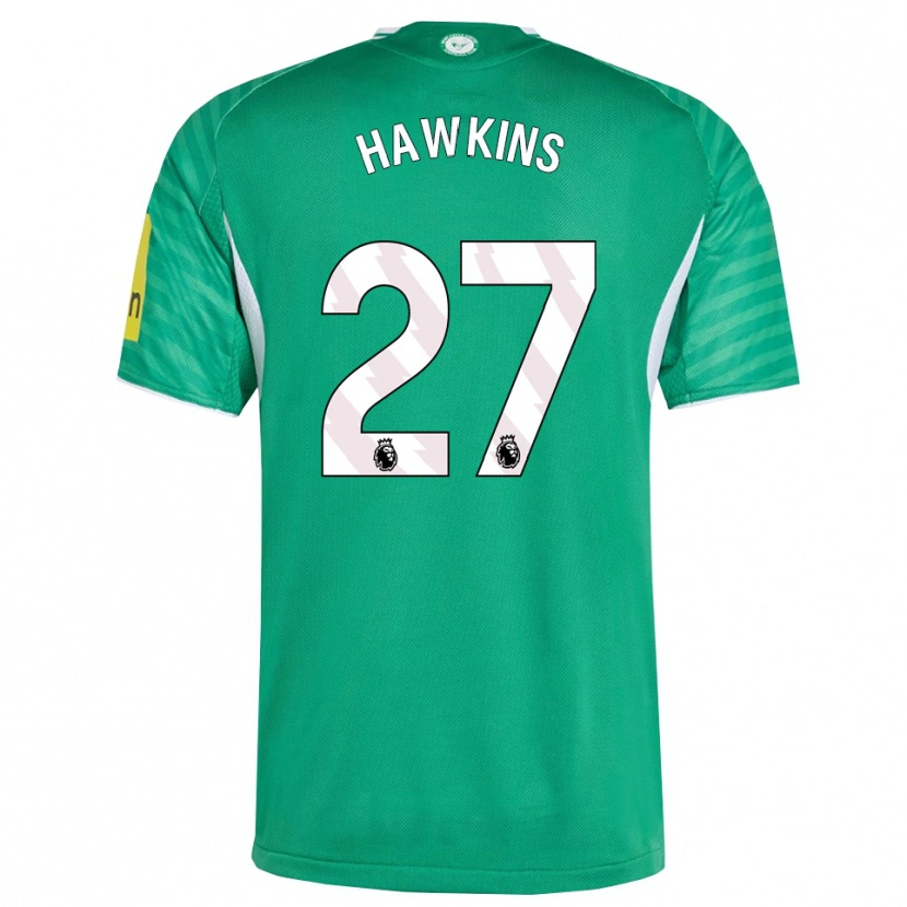 Danxen Kinder Hannah Hawkins #27 Grün Weiß Auswärtstrikot Trikot 2025/26 T-Shirt Österreich