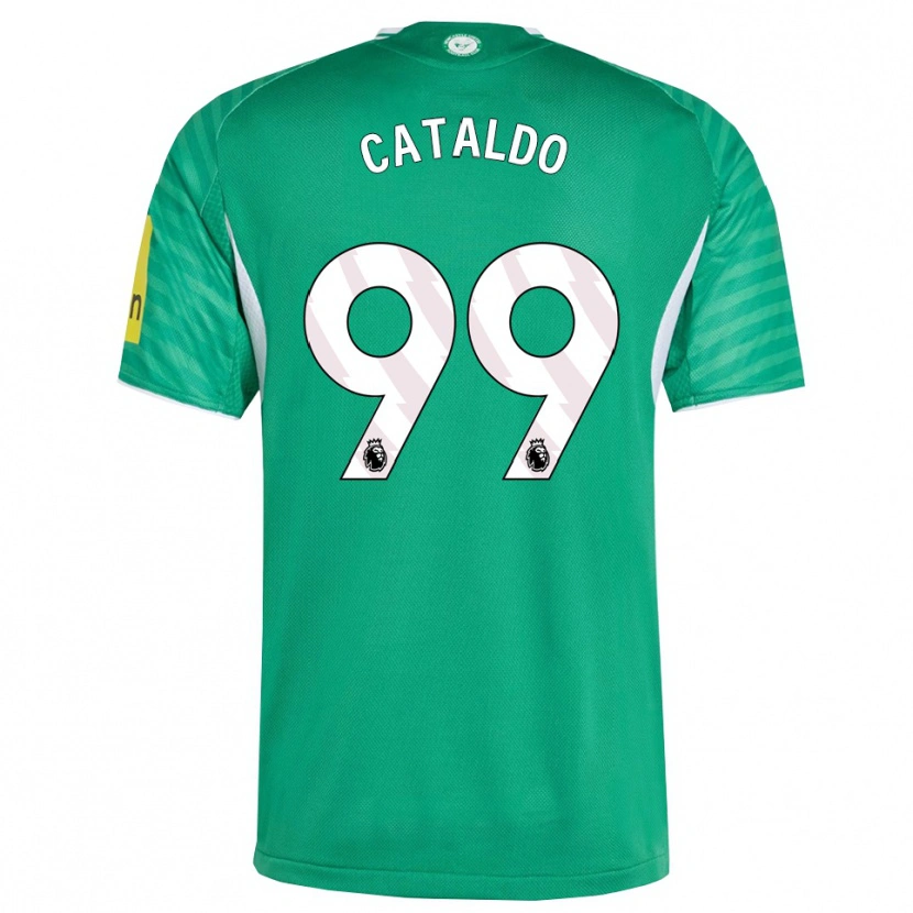 Danxen Kinder Lia Cataldo #99 Grün Weiß Auswärtstrikot Trikot 2025/26 T-Shirt Österreich