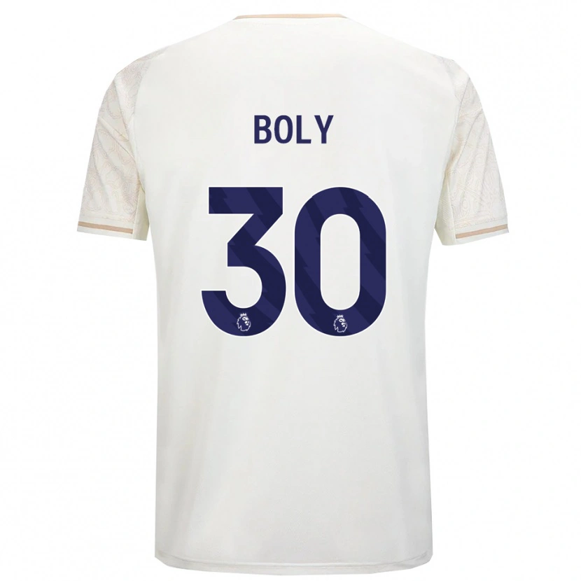 Danxen Kinder Willy Boly #30 Creme Weiß Schwarz Auswärtstrikot Trikot 2025/26 T-Shirt Österreich