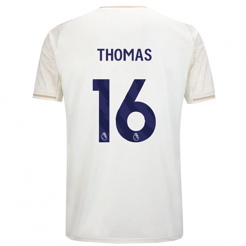 Danxen Kinder Tyrese Thomas #16 Creme Weiß Schwarz Auswärtstrikot Trikot 2025/26 T-Shirt Österreich