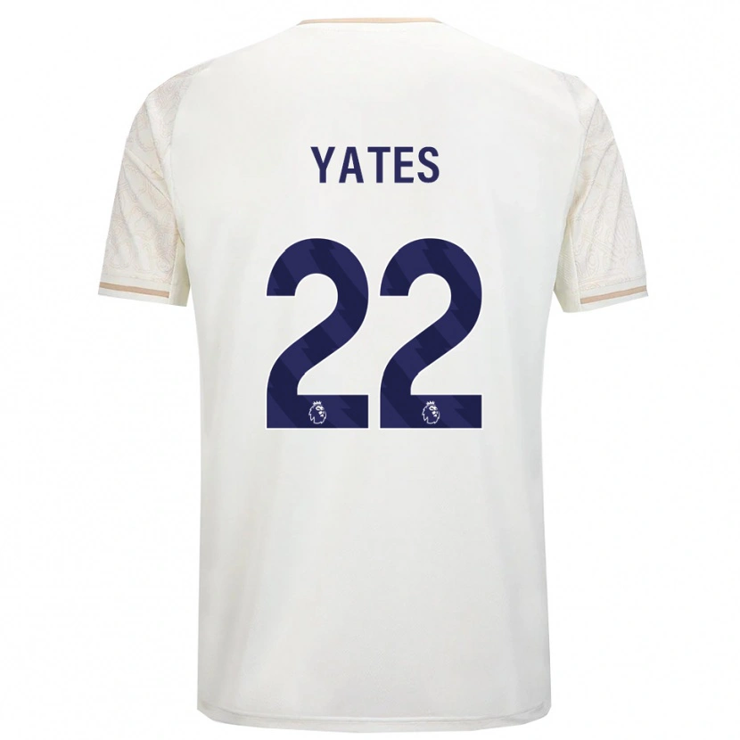 Danxen Kinder Ryan Yates #22 Creme Weiß Schwarz Auswärtstrikot Trikot 2025/26 T-Shirt Österreich