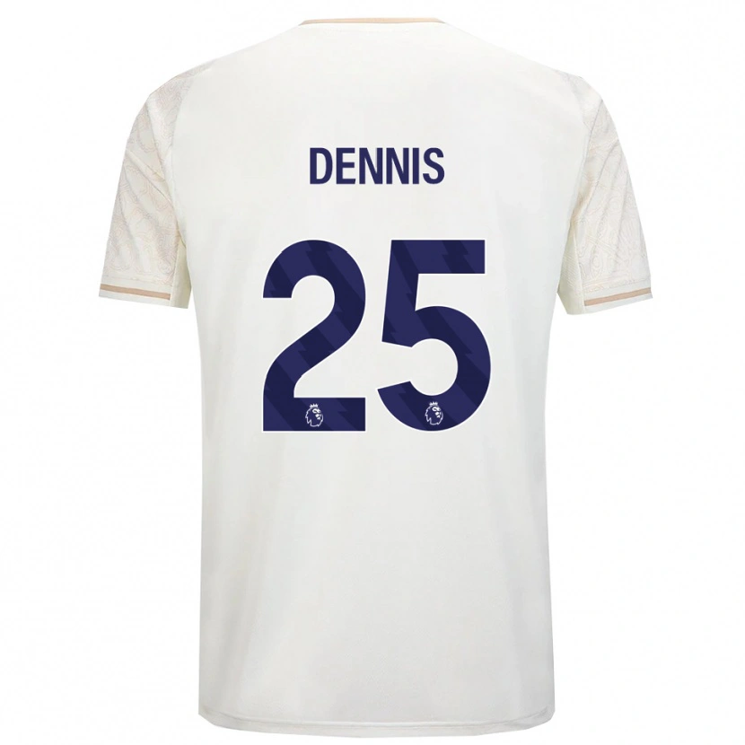 Danxen Kinder Emmanuel Dennis #25 Creme Weiß Schwarz Auswärtstrikot Trikot 2025/26 T-Shirt Österreich