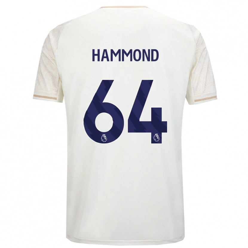 Danxen Kinder Ben Hammond #64 Creme Weiß Schwarz Auswärtstrikot Trikot 2025/26 T-Shirt Österreich