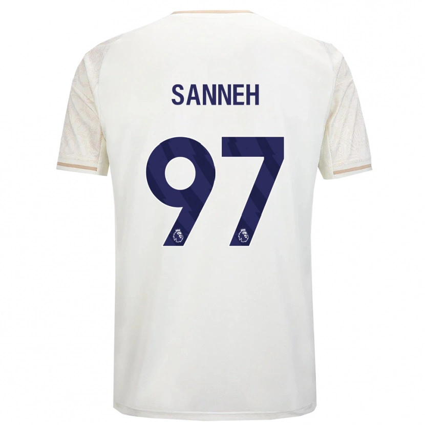 Danxen Kinder Buba Sanneh #97 Creme Weiß Schwarz Auswärtstrikot Trikot 2025/26 T-Shirt Österreich