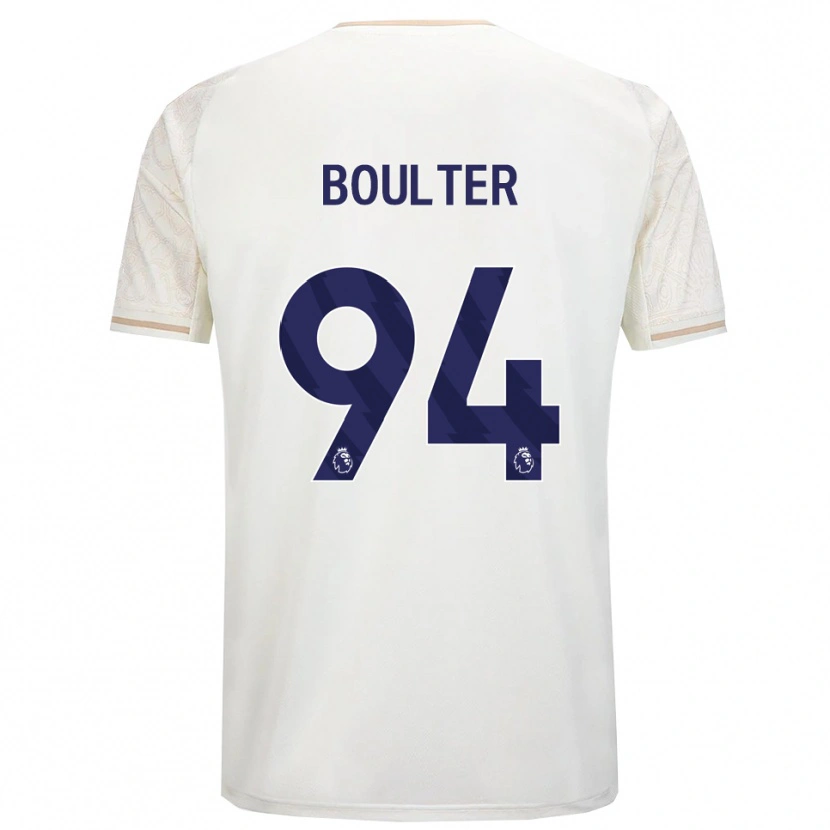 Danxen Kinder Evan Boulter #94 Creme Weiß Schwarz Auswärtstrikot Trikot 2025/26 T-Shirt Österreich