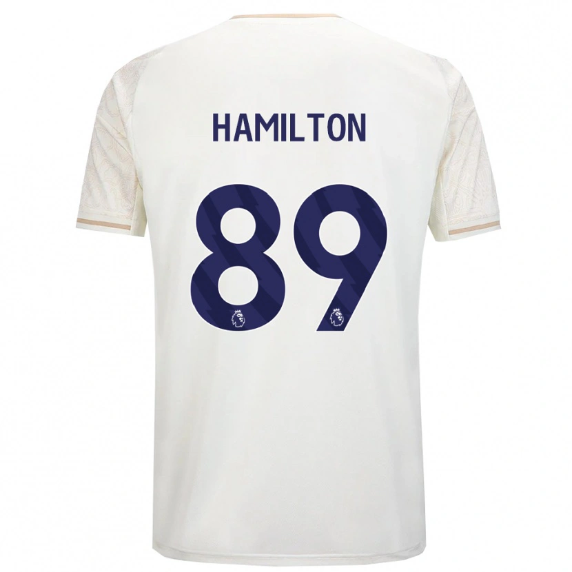 Danxen Kinder Scott Hamilton #89 Creme Weiß Schwarz Auswärtstrikot Trikot 2025/26 T-Shirt Österreich