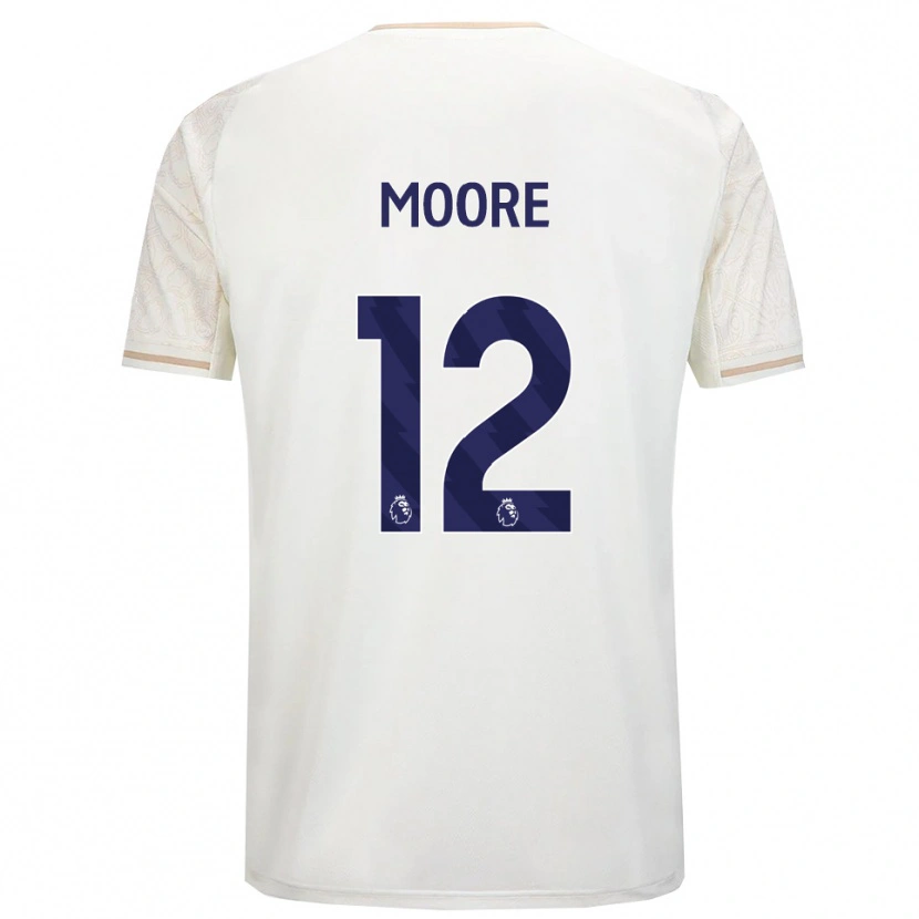 Danxen Kinder Daniel Moore #12 Creme Weiß Schwarz Auswärtstrikot Trikot 2025/26 T-Shirt Österreich