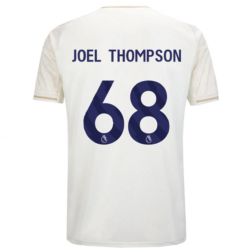Danxen Kinder Joel Thompson #68 Creme Weiß Schwarz Auswärtstrikot Trikot 2025/26 T-Shirt Österreich