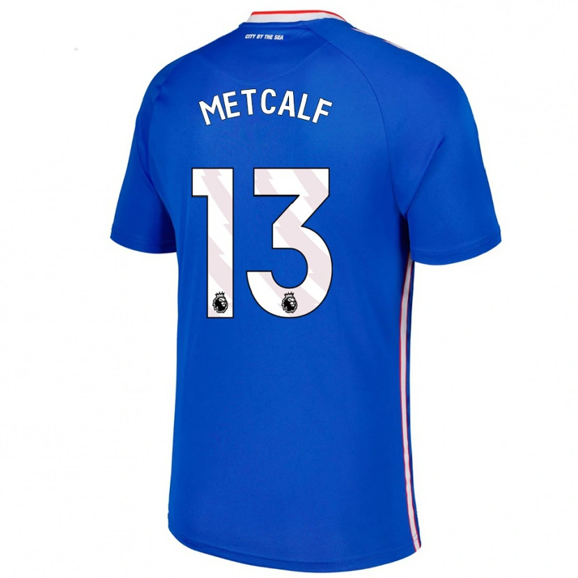 Danxen Kinder Ben Metcalf #13 Blau Weiß Auswärtstrikot Trikot 2025/26 T-Shirt Österreich