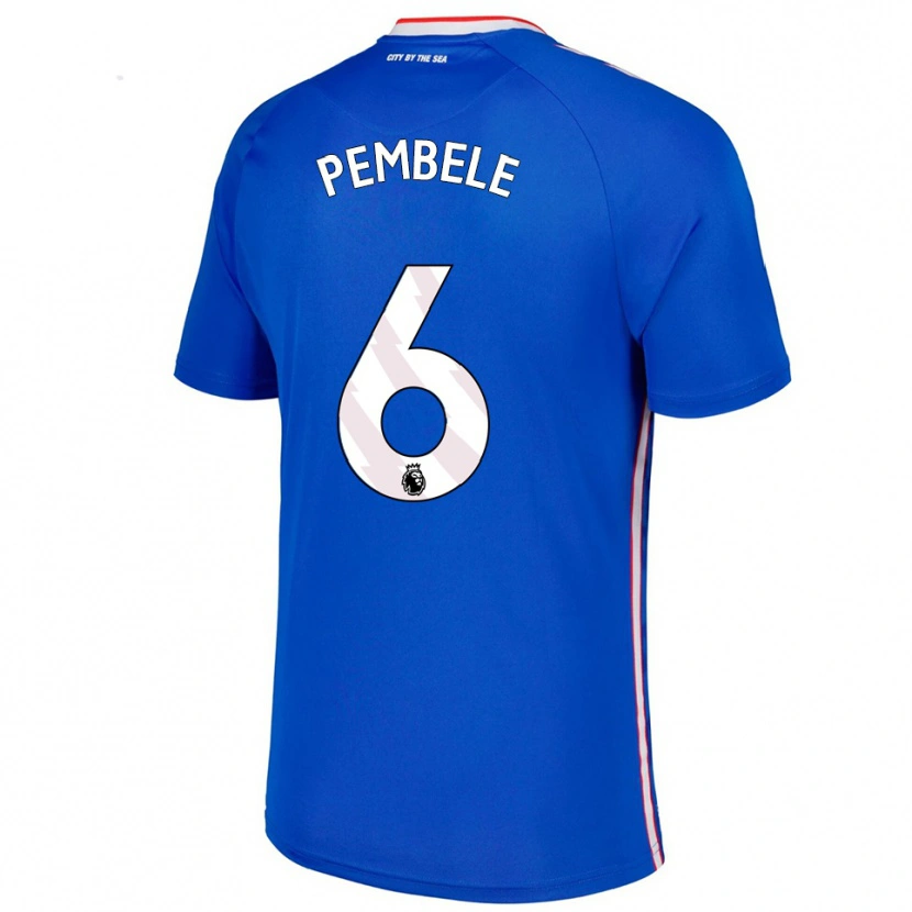 Danxen Kinder Timothée Pembélé #6 Blau Weiß Auswärtstrikot Trikot 2025/26 T-Shirt Österreich