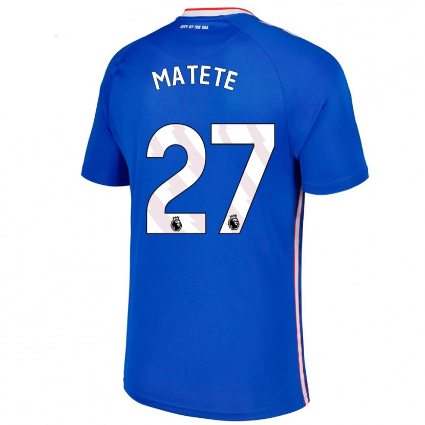 Danxen Kinder Jay Matete #27 Blau Weiß Auswärtstrikot Trikot 2025/26 T-Shirt Österreich