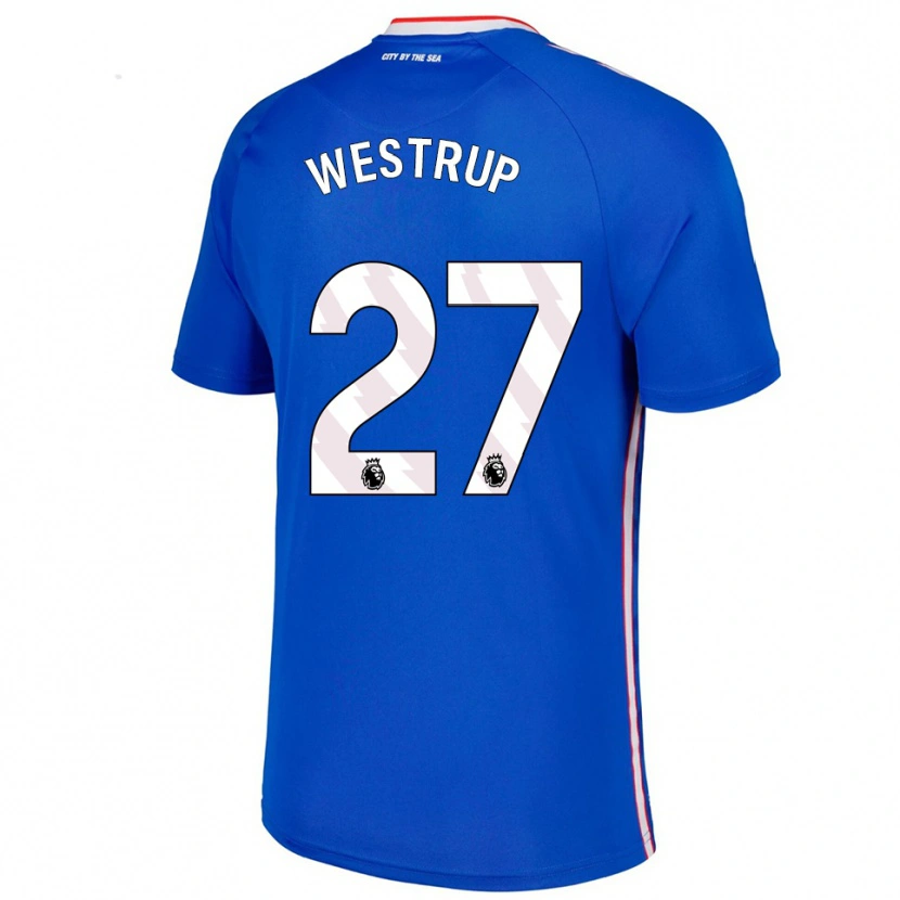 Danxen Kinder Brianna Westrup #27 Blau Weiß Auswärtstrikot Trikot 2025/26 T-Shirt Österreich