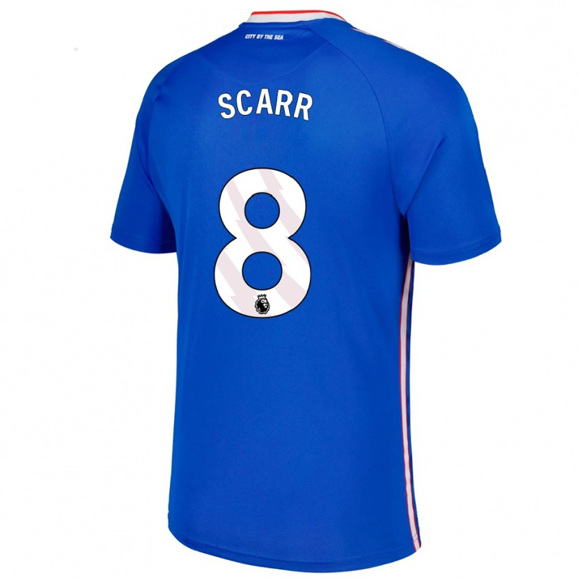Danxen Kinder Emily Scarr #8 Blau Weiß Auswärtstrikot Trikot 2025/26 T-Shirt Österreich