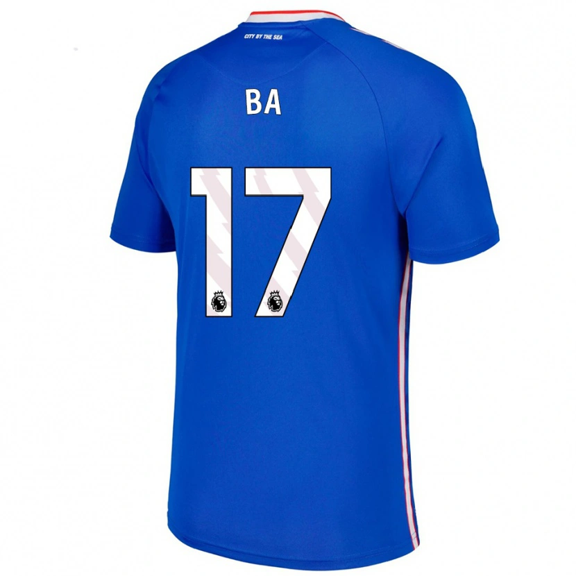 Danxen Kinder Abdoullah Ba #17 Blau Weiß Auswärtstrikot Trikot 2025/26 T-Shirt Österreich