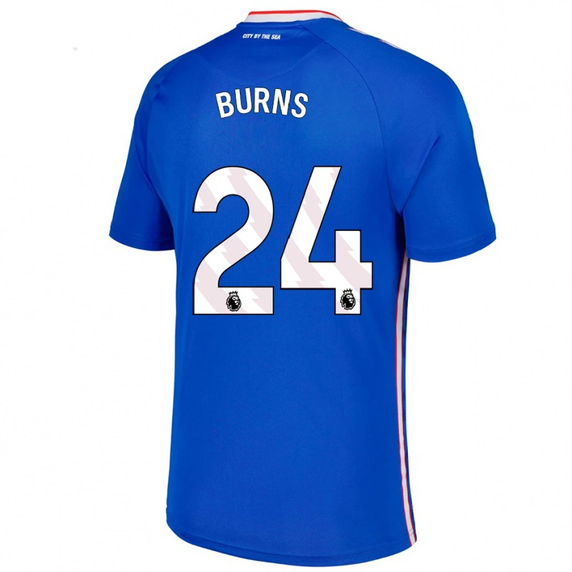 Danxen Kinder Matthew Burns #24 Blau Weiß Auswärtstrikot Trikot 2025/26 T-Shirt Österreich
