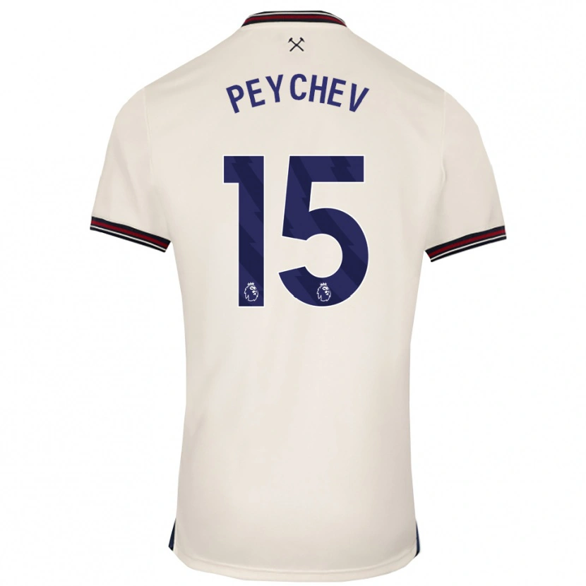 Danxen Kinder Martin Peychev #15 Creme Weiß Auswärtstrikot Trikot 2025/26 T-Shirt Österreich