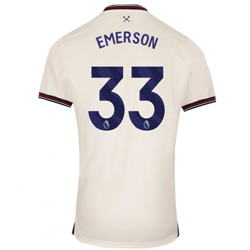 Danxen Kinder Emerson #33 Creme Weiß Auswärtstrikot Trikot 2025/26 T-Shirt Österreich