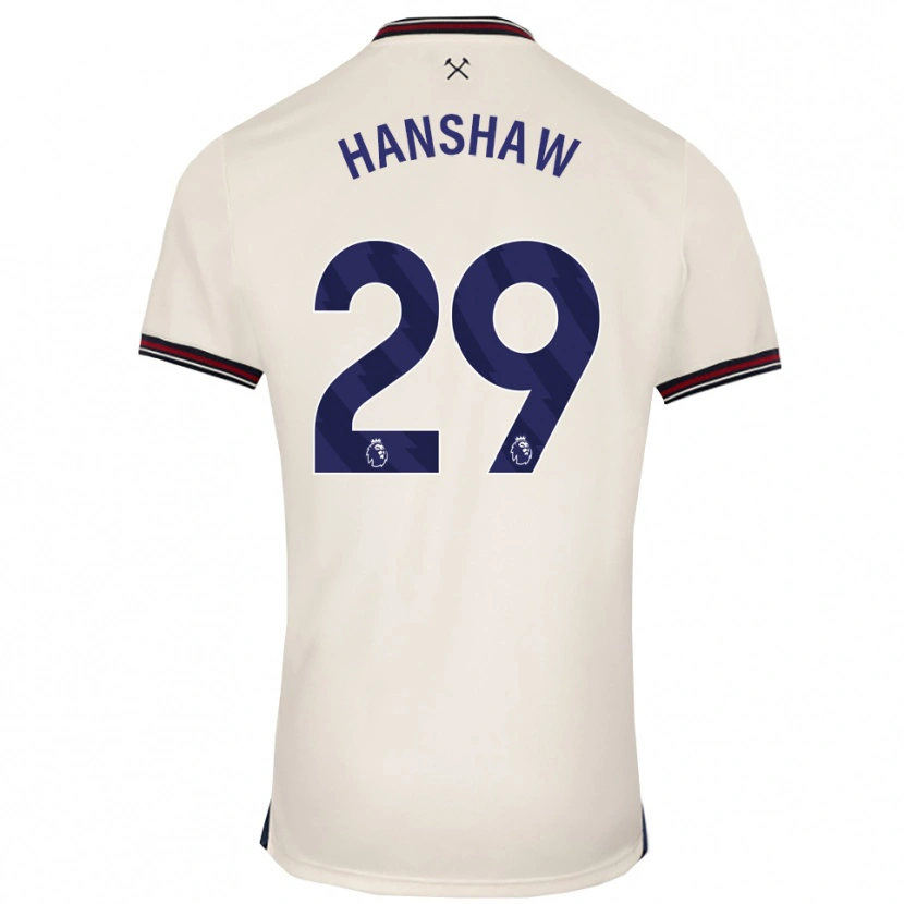 Danxen Kinder Verena Hanshaw #29 Creme Weiß Auswärtstrikot Trikot 2025/26 T-Shirt Österreich