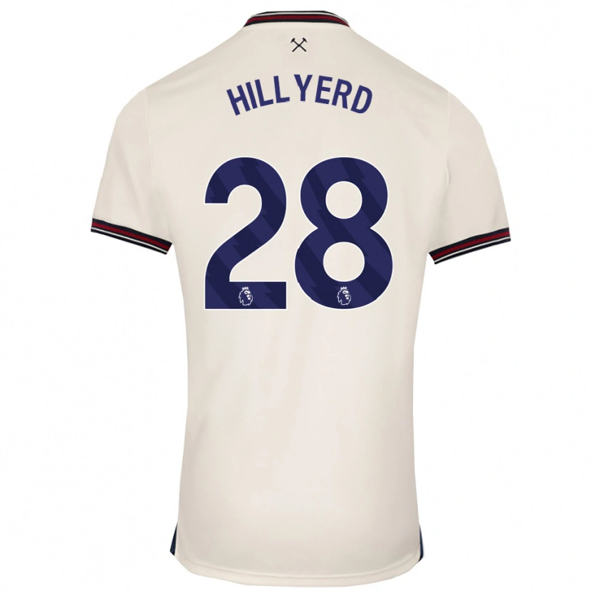 Danxen Kinder Sophie Hillyerd #28 Creme Weiß Auswärtstrikot Trikot 2025/26 T-Shirt Österreich