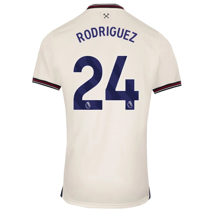 Danxen Kinder Guido Rodríguez #24 Creme Weiß Auswärtstrikot Trikot 2025/26 T-Shirt Österreich