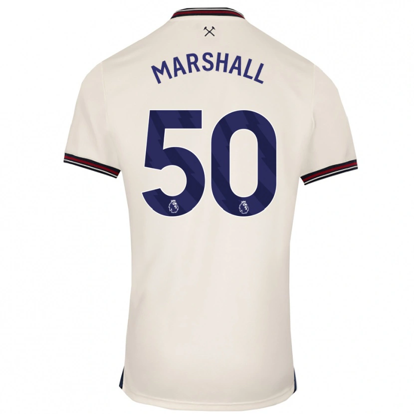 Danxen Kinder Callum Marshall #50 Creme Weiß Auswärtstrikot Trikot 2025/26 T-Shirt Österreich