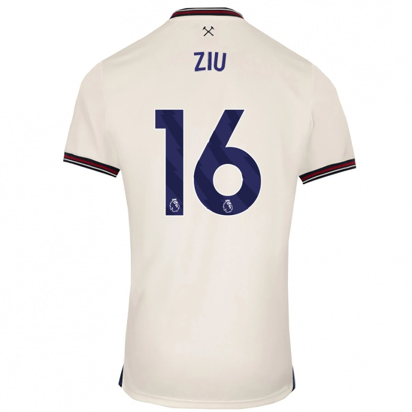 Danxen Kinder Jessica Ziu #16 Creme Weiß Auswärtstrikot Trikot 2025/26 T-Shirt Österreich