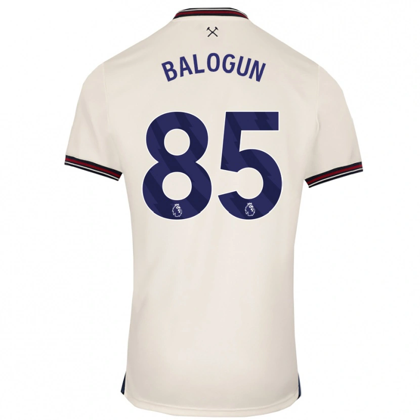 Danxen Kinder Majid Balogun #85 Creme Weiß Auswärtstrikot Trikot 2025/26 T-Shirt Österreich