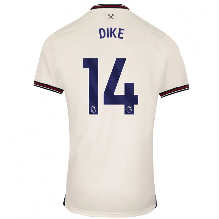 Danxen Kinder Lewis Dike #14 Creme Weiß Auswärtstrikot Trikot 2025/26 T-Shirt Österreich