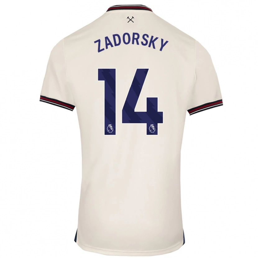 Danxen Kinder Shelina Zadorsky #14 Creme Weiß Auswärtstrikot Trikot 2025/26 T-Shirt Österreich