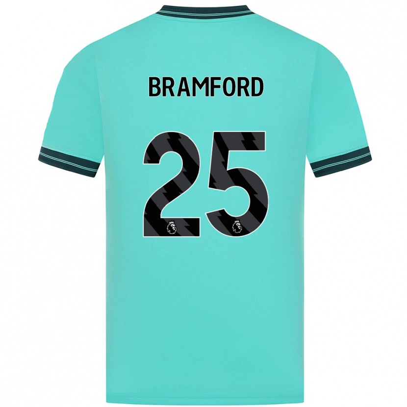 Danxen Kinder Sophie Bramford #25 Himmelblau Grün Auswärtstrikot Trikot 2025/26 T-Shirt Österreich