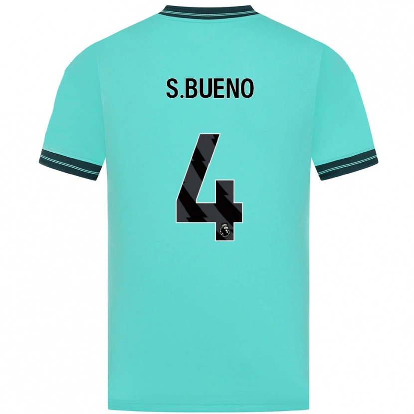 Danxen Kinder Santiago Bueno #4 Himmelblau Grün Auswärtstrikot Trikot 2025/26 T-Shirt Österreich