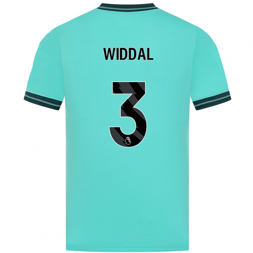 Danxen Kinder Natalie Widdal #3 Himmelblau Grün Auswärtstrikot Trikot 2025/26 T-Shirt Österreich