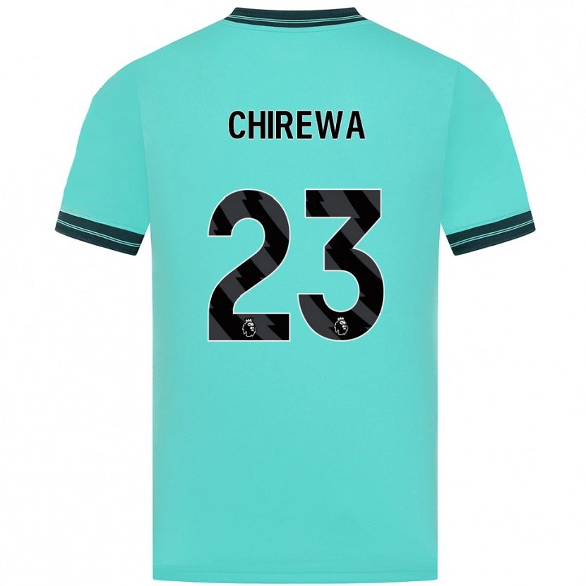 Danxen Kinder Tawanda Chirewa #23 Himmelblau Grün Auswärtstrikot Trikot 2025/26 T-Shirt Österreich