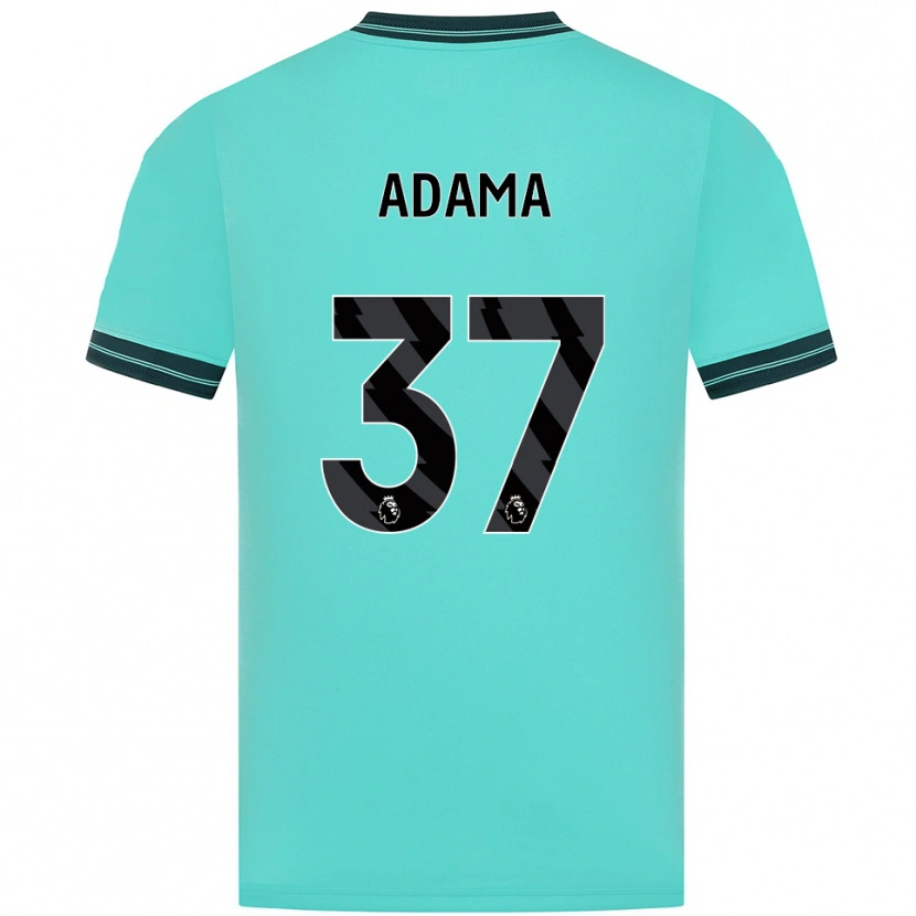 Danxen Kinder Adama Traore #37 Himmelblau Grün Auswärtstrikot Trikot 2025/26 T-Shirt Österreich