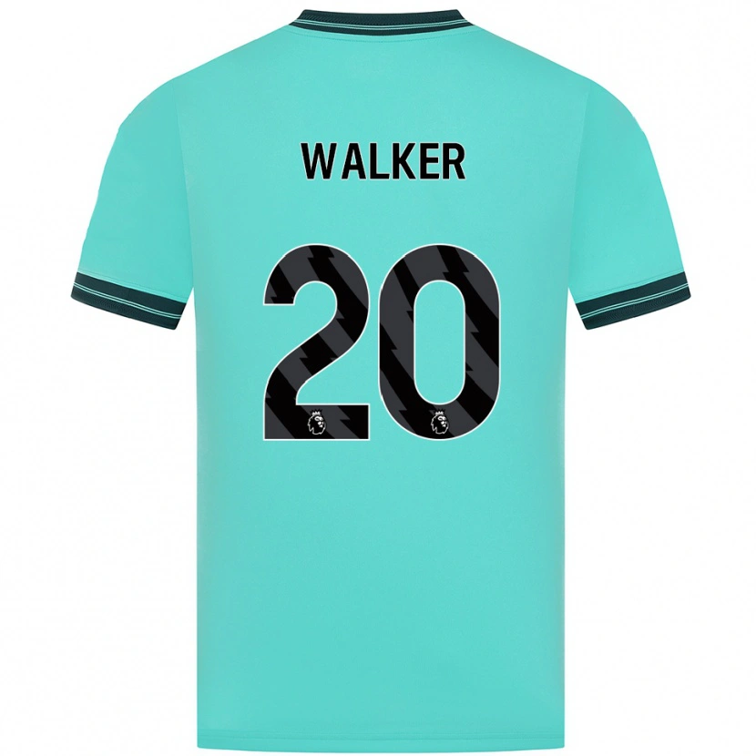 Danxen Kinder Lowri Walker #20 Himmelblau Grün Auswärtstrikot Trikot 2025/26 T-Shirt Österreich