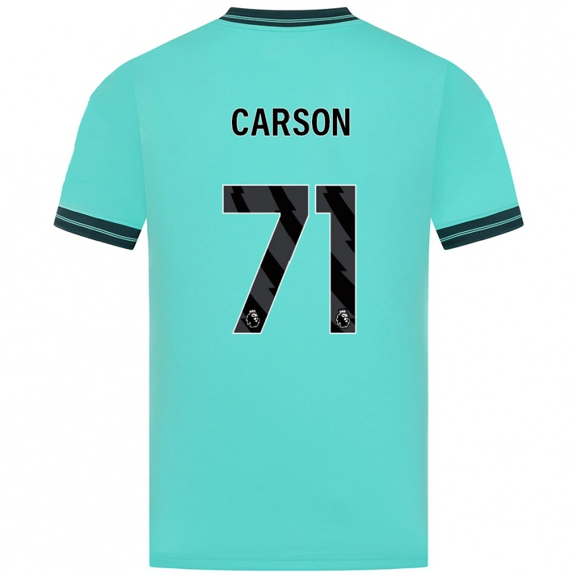Danxen Kinder Hayden Carson #71 Himmelblau Grün Auswärtstrikot Trikot 2025/26 T-Shirt Österreich