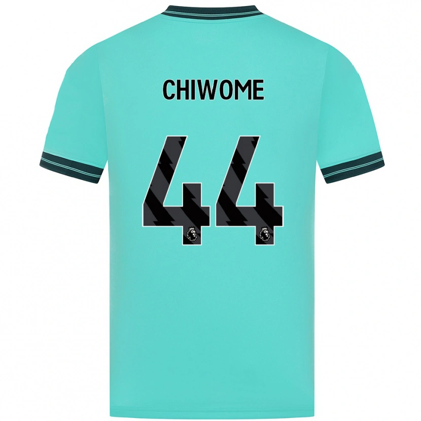 Danxen Kinder Leon Chiwome #44 Himmelblau Grün Auswärtstrikot Trikot 2025/26 T-Shirt Österreich
