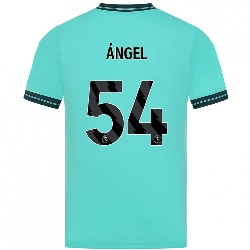 Danxen Kinder Dani Ángel #54 Himmelblau Grün Auswärtstrikot Trikot 2025/26 T-Shirt Österreich