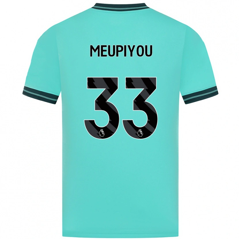 Danxen Kinder Bastien Meupiyou #33 Himmelblau Grün Auswärtstrikot Trikot 2025/26 T-Shirt Österreich