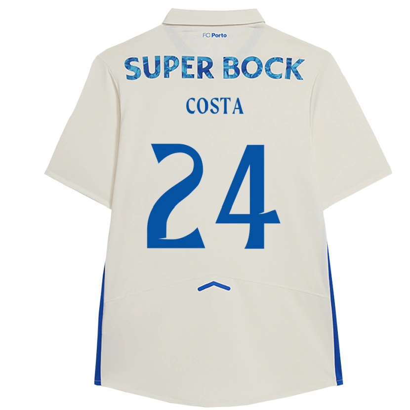 Danxen Kinder João Costa #24 Weiß Blau Ausweichtrikot Trikot 2025/26 T-Shirt Österreich