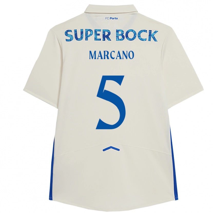 Danxen Kinder Ivan Marcano #5 Weiß Blau Ausweichtrikot Trikot 2025/26 T-Shirt Österreich