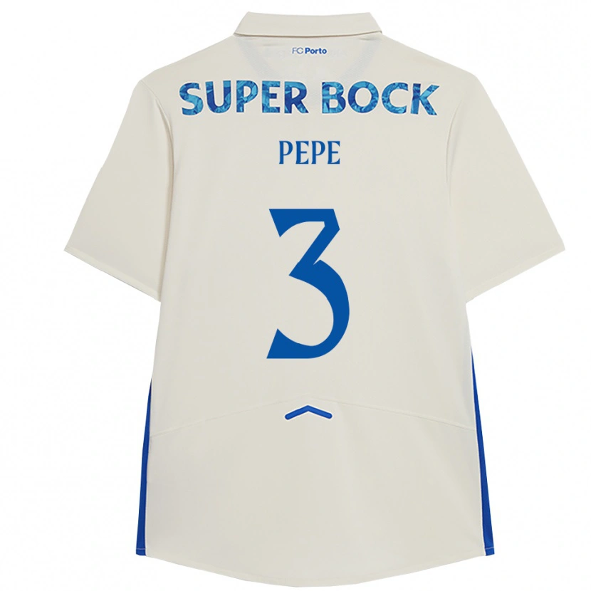Danxen Kinder Pepe #3 Weiß Blau Ausweichtrikot Trikot 2025/26 T-Shirt Österreich