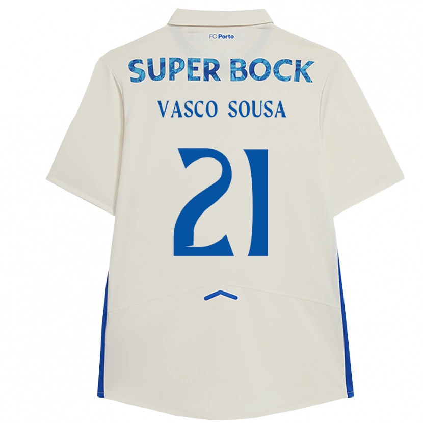 Danxen Kinder Vasco Sousa #21 Weiß Blau Ausweichtrikot Trikot 2025/26 T-Shirt Österreich